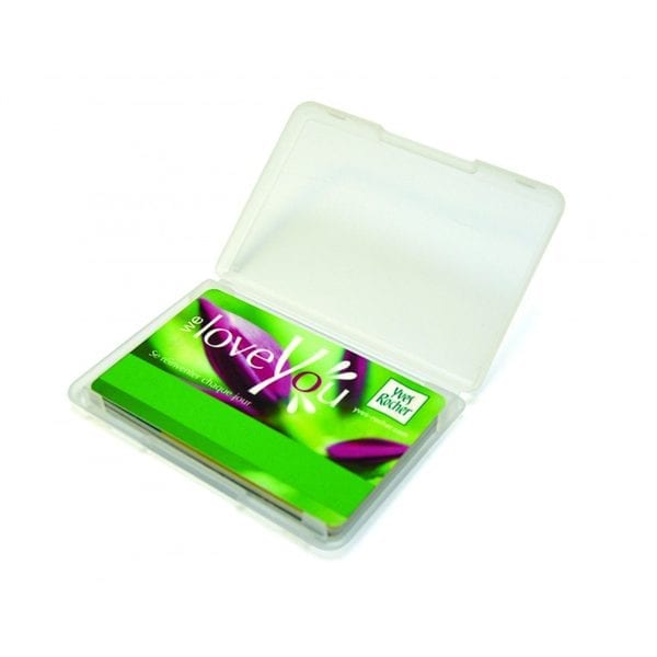 Boîte plastique pour rangement cartes PVC