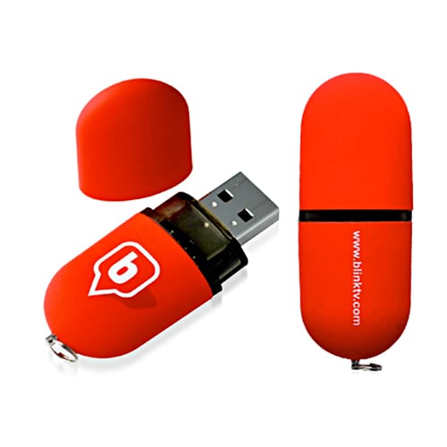 Clés USB personnalisée plastique ovale