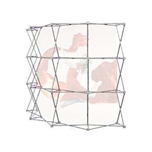 stand parapluie courbe tissu 3x3 textile stand mobile structure
