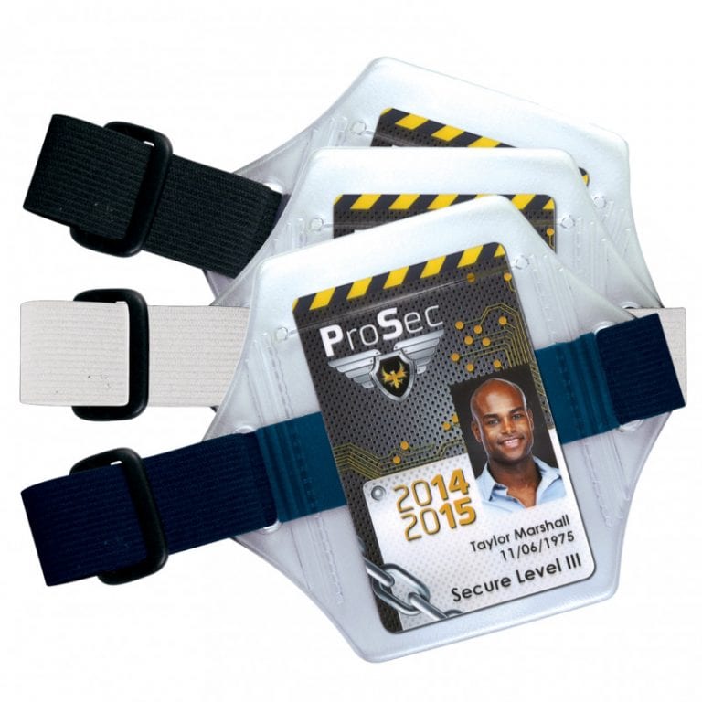 Brassard porte-badge identification du personnel│Repères Médias