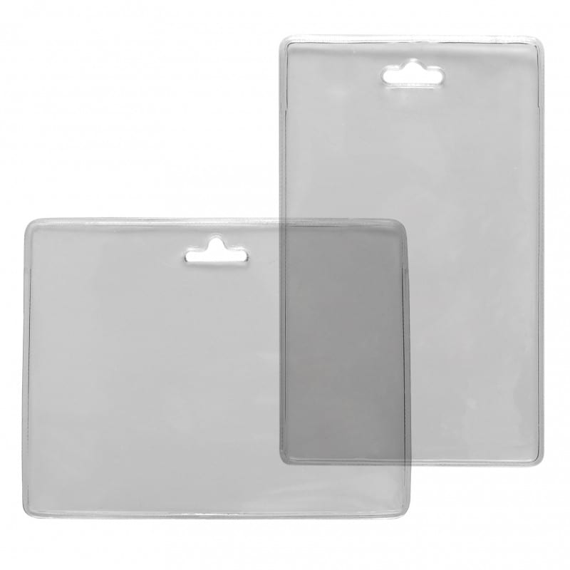 Porte carte pvc Cristal souple, 2 poches, 130x95mm