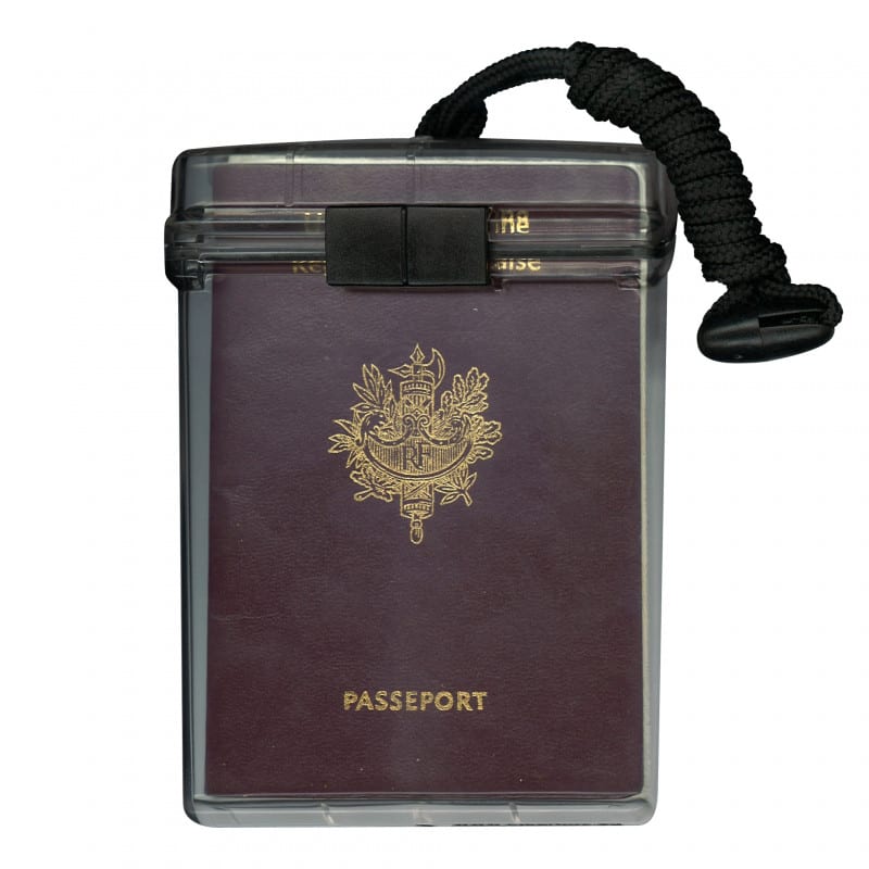 Bleu Porte-passeport étanche, étui pour cartes d'identité et de crédit,  couverture de passeport de voyage mul