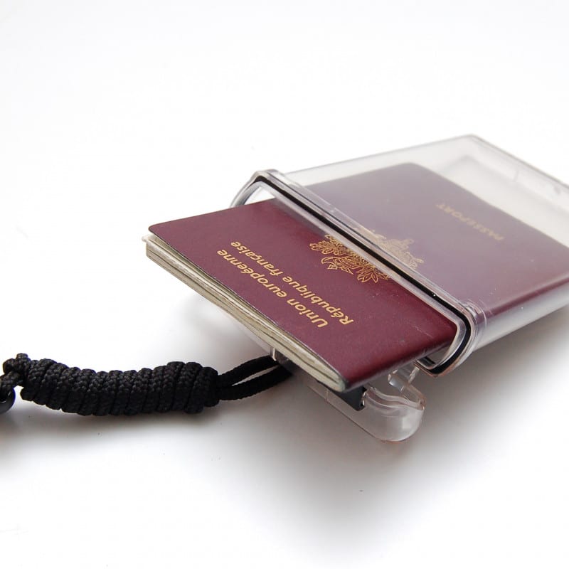 Porte-passeport étanche, couverture transparente en PVC porte-carte d' identité, porte-cartes de crédit, pochette