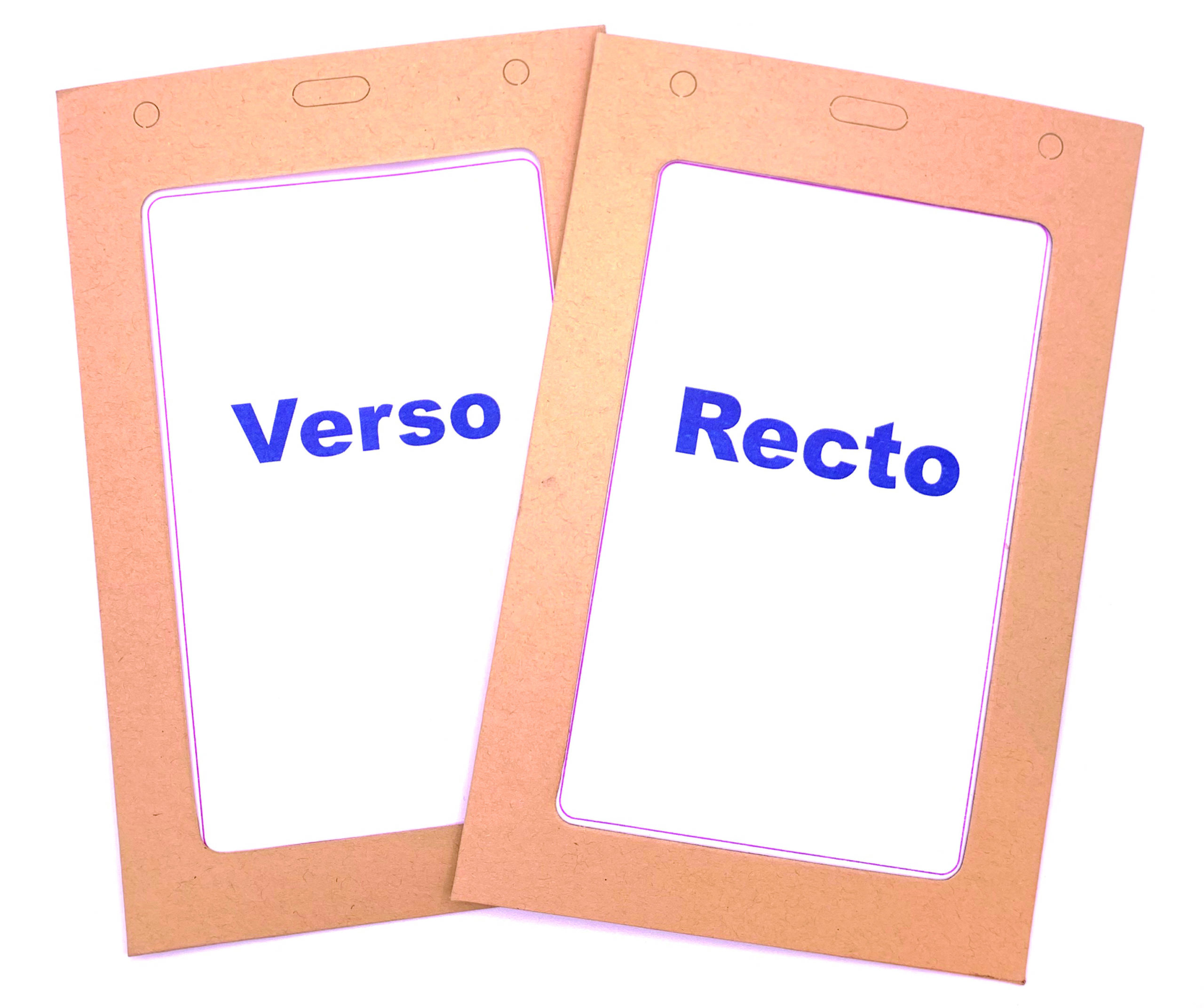 Porte badge A6 carton